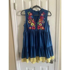 Velzera Embroidered Tiered Dress